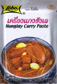 HUNGLAY CURRY PASTE 60G LOBO